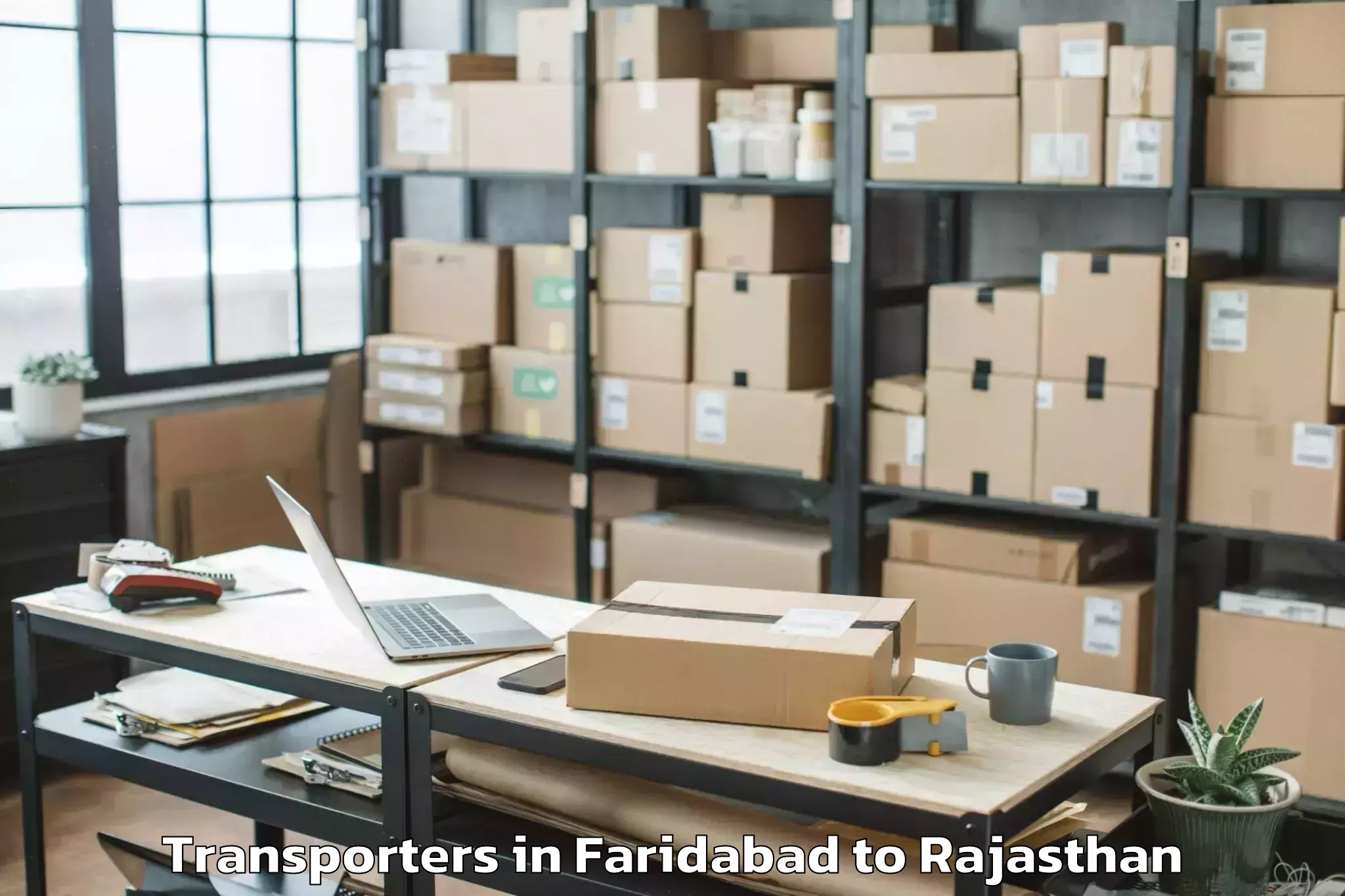 Hassle-Free Faridabad to Janardan Rai Nagar Rajasthan V Transporters